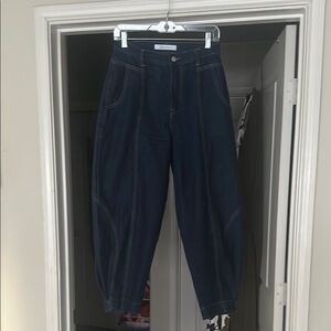 Barrel Crop Jeans - Size S